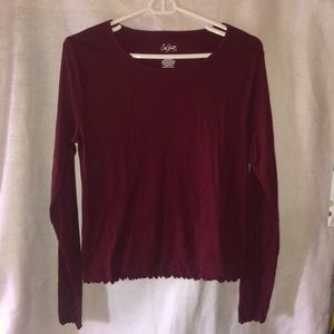 Maroon long sleeve